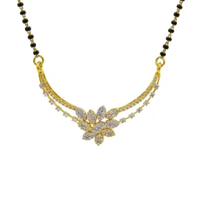 18K Yellow Gold Diamond Mangalsutra Necklace W/ 1.36ct VS-SI Diamonds