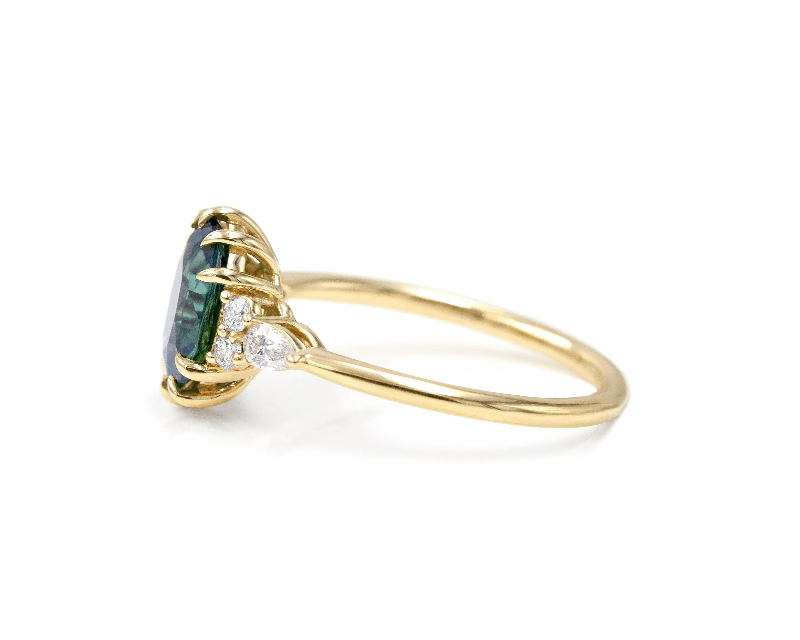 2.22-Carat Teal Sapphire Marit Ring (Ready to Ship)