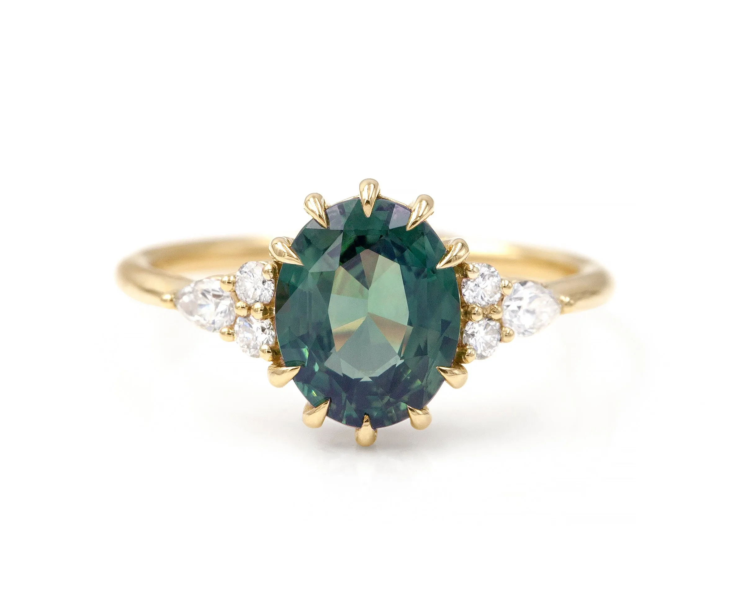 2.22-Carat Teal Sapphire Marit Ring (Ready to Ship)