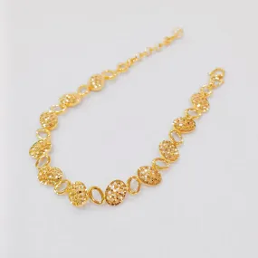 22k / 916 Gold Single Solid Bracelet