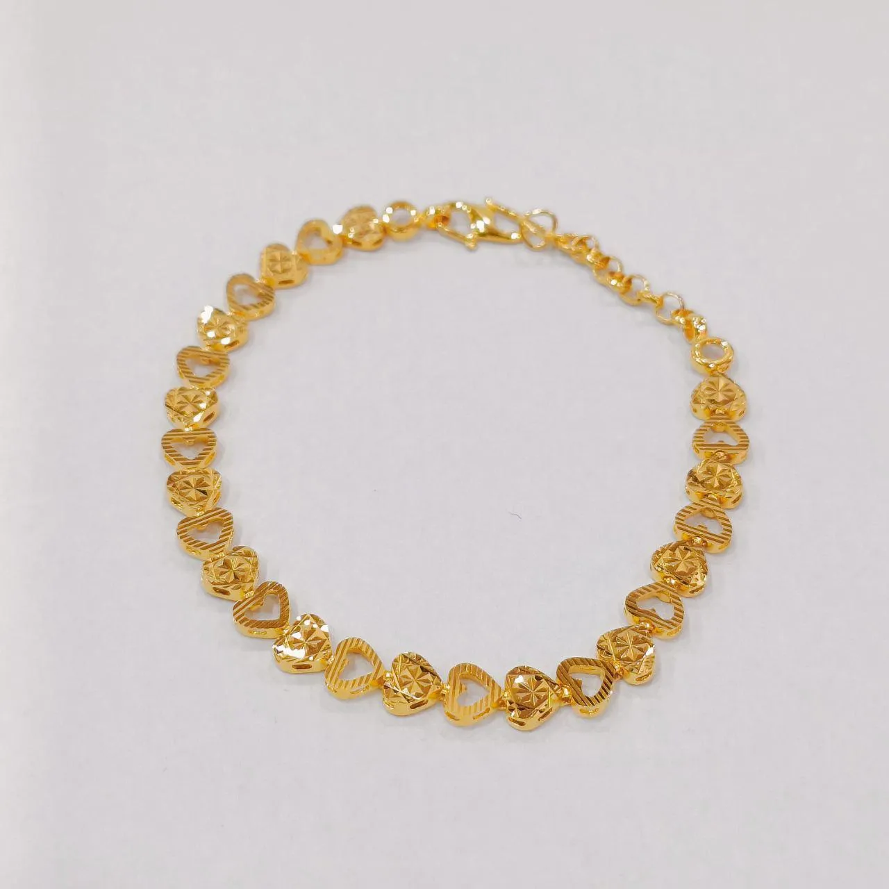 22k / 916 Gold Single Solid Bracelet