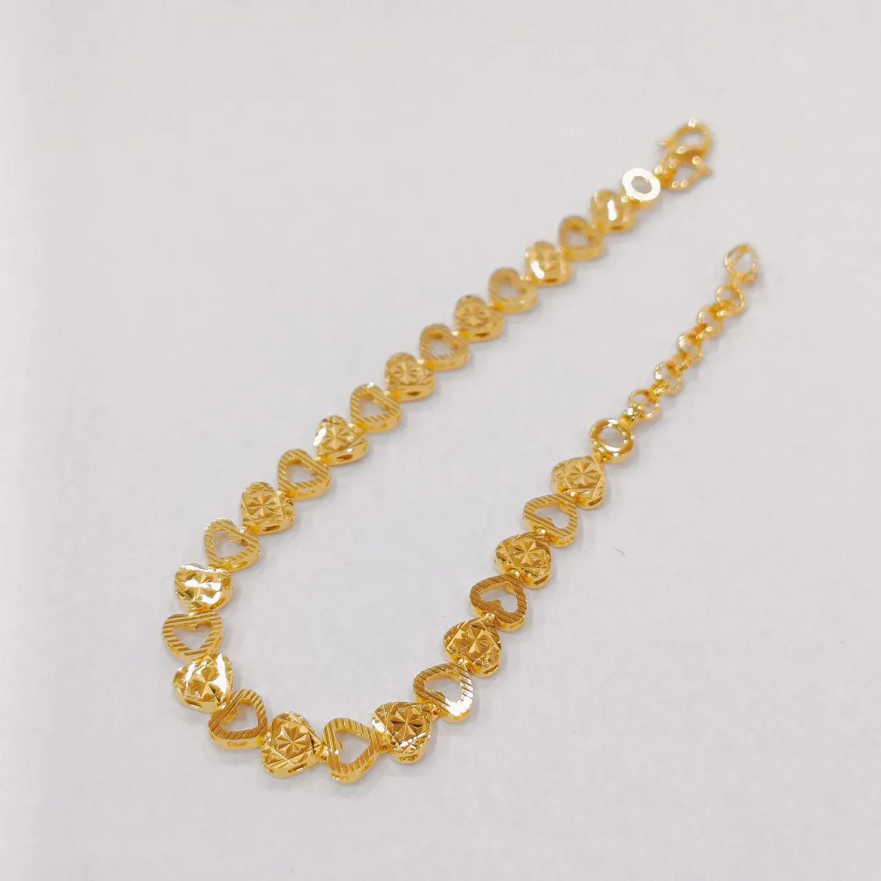 22k / 916 Gold Single Solid Bracelet