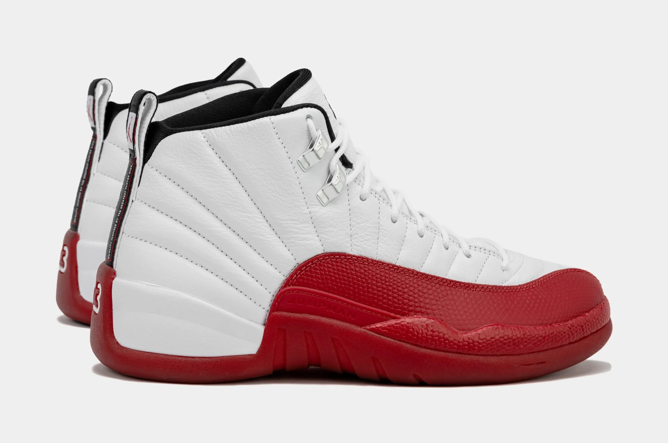 Air Jordan 12 Retro Cherry Red Mens Lifestyle Shoes (Red/White)