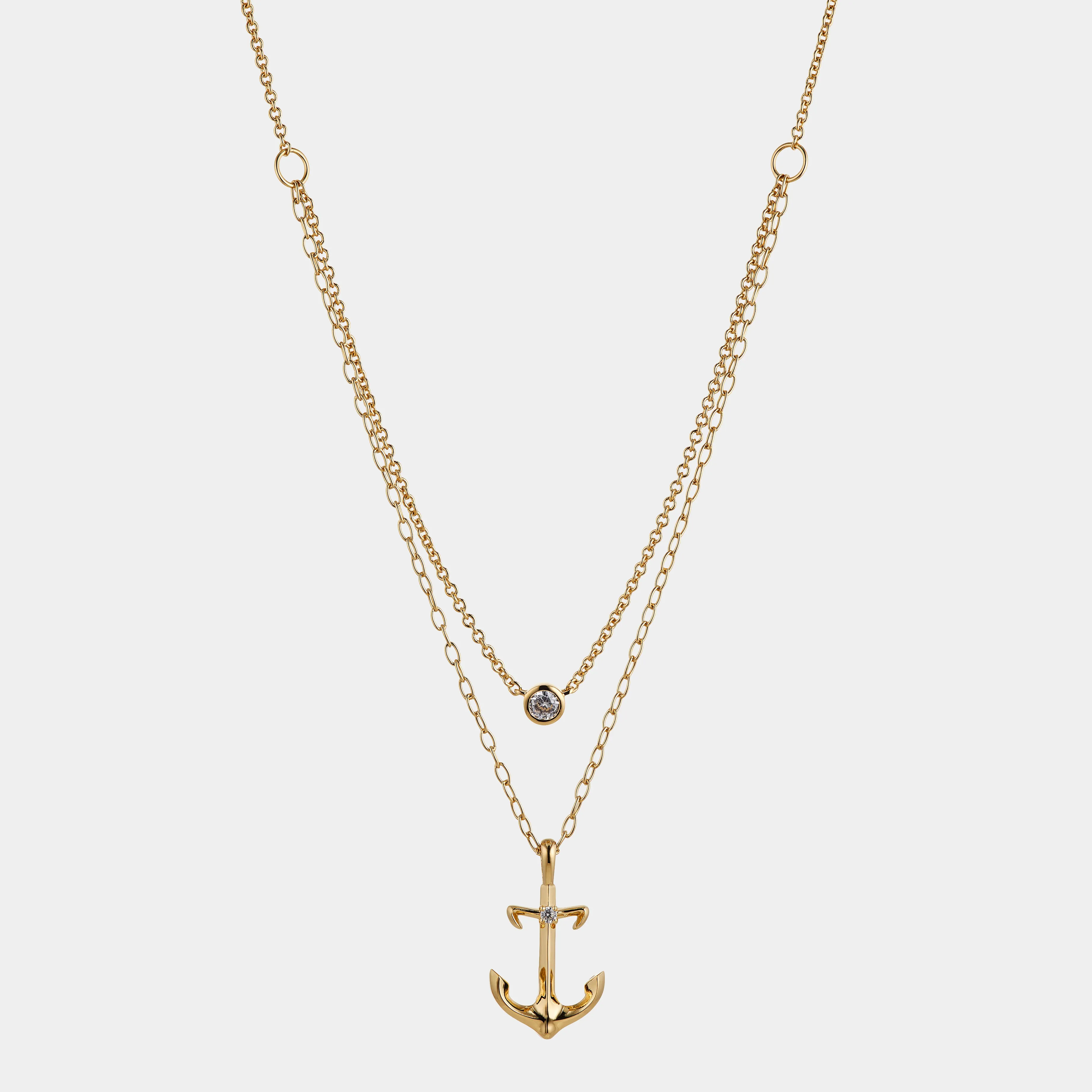 AJOA VACAY ANCHOR LAYER NECKLACE