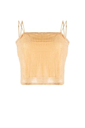 Alexander Wang Clear Hotfix Camisole - Ginger