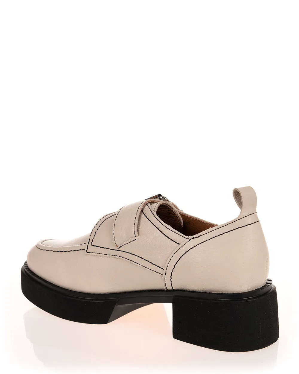 Alfie & Evie Toffee Stone Leather Casual Shoe