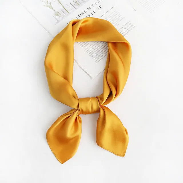 Années 40 Foulard Rétro Carré Façon Soie