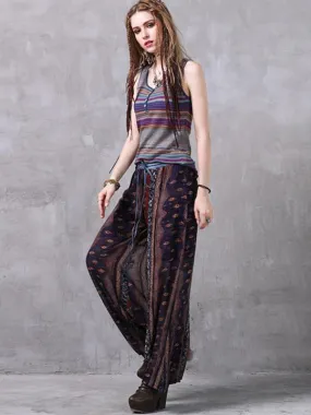 Attractive Chiffon Wide Leg Casual Pants