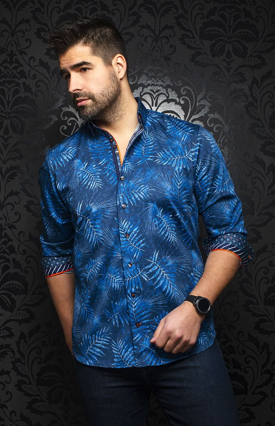 Au Noir Stretch Shirt | Summerset Navy