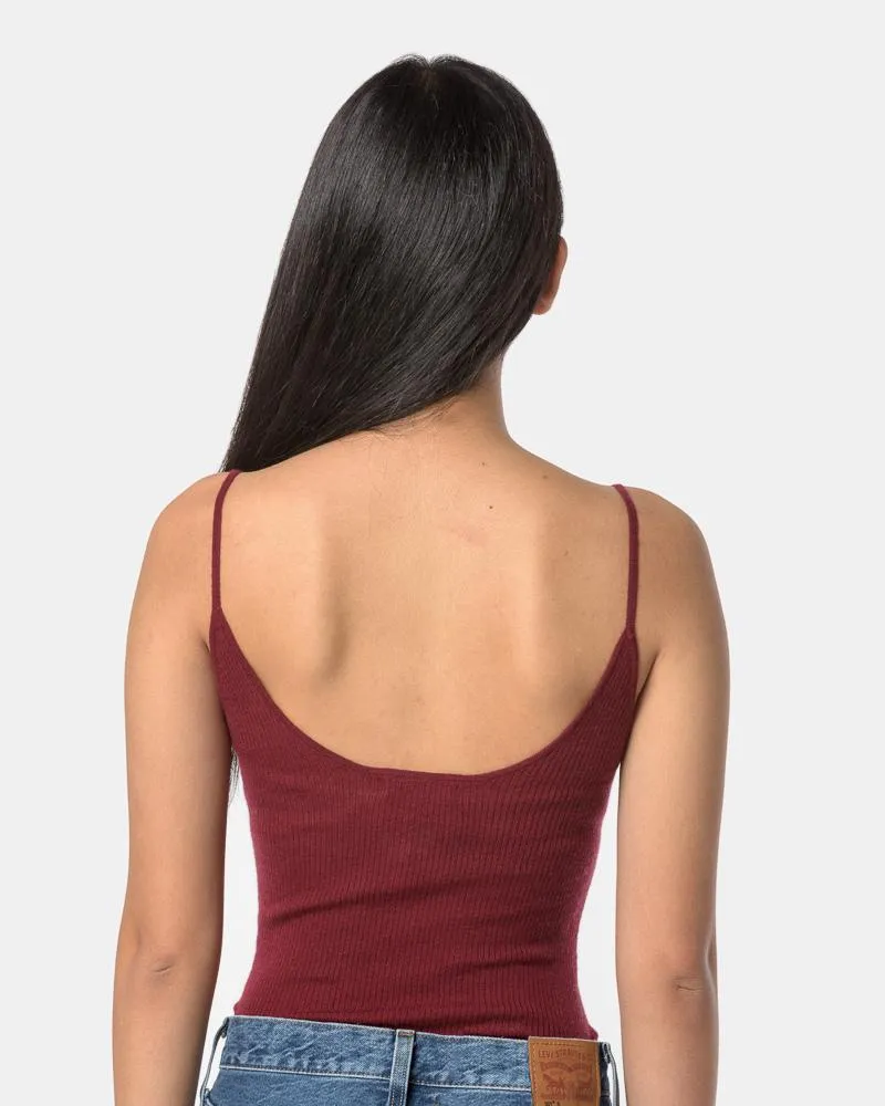 Autumn Bodysuit in Burgundy