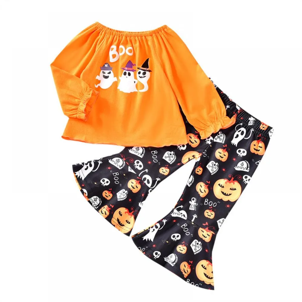 Baby And Toddler Girls Spring Autumn Hollowern Top and Pants Set Leggings For Girls Wholesale