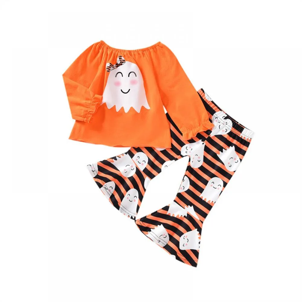 Baby And Toddler Girls Spring Autumn Hollowern Top and Pants Set Leggings For Girls Wholesale