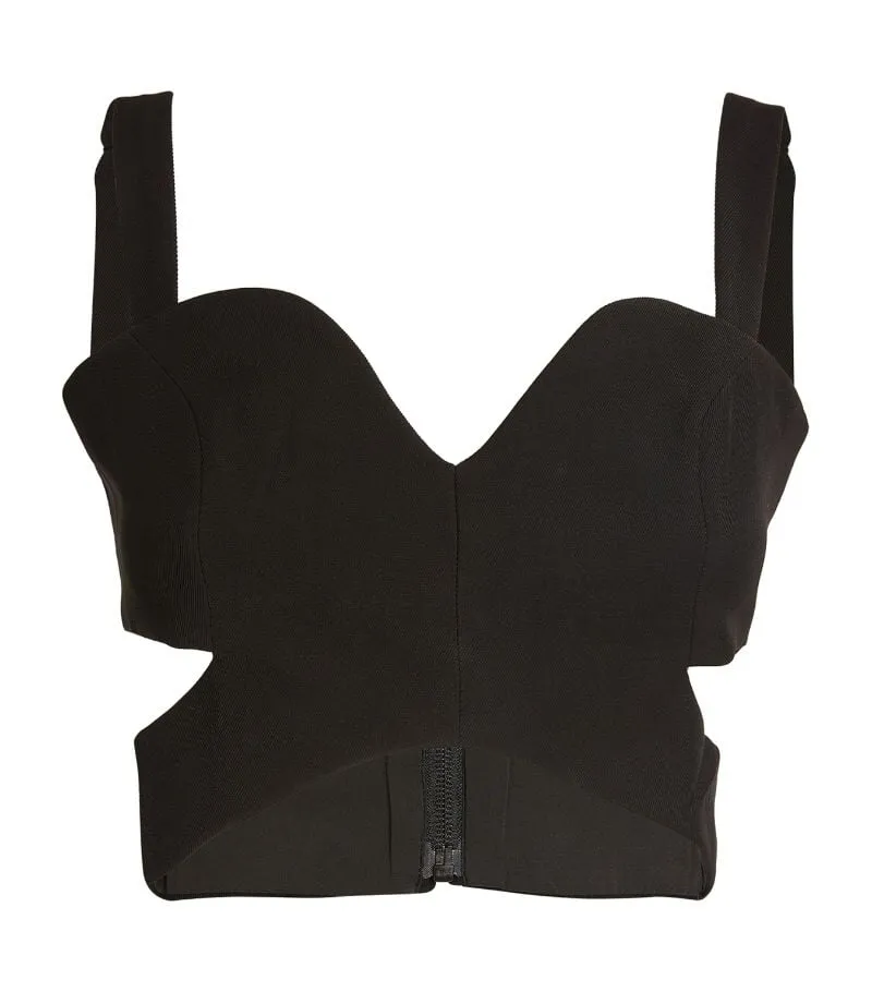 BELA BODICE TOP-BLACK