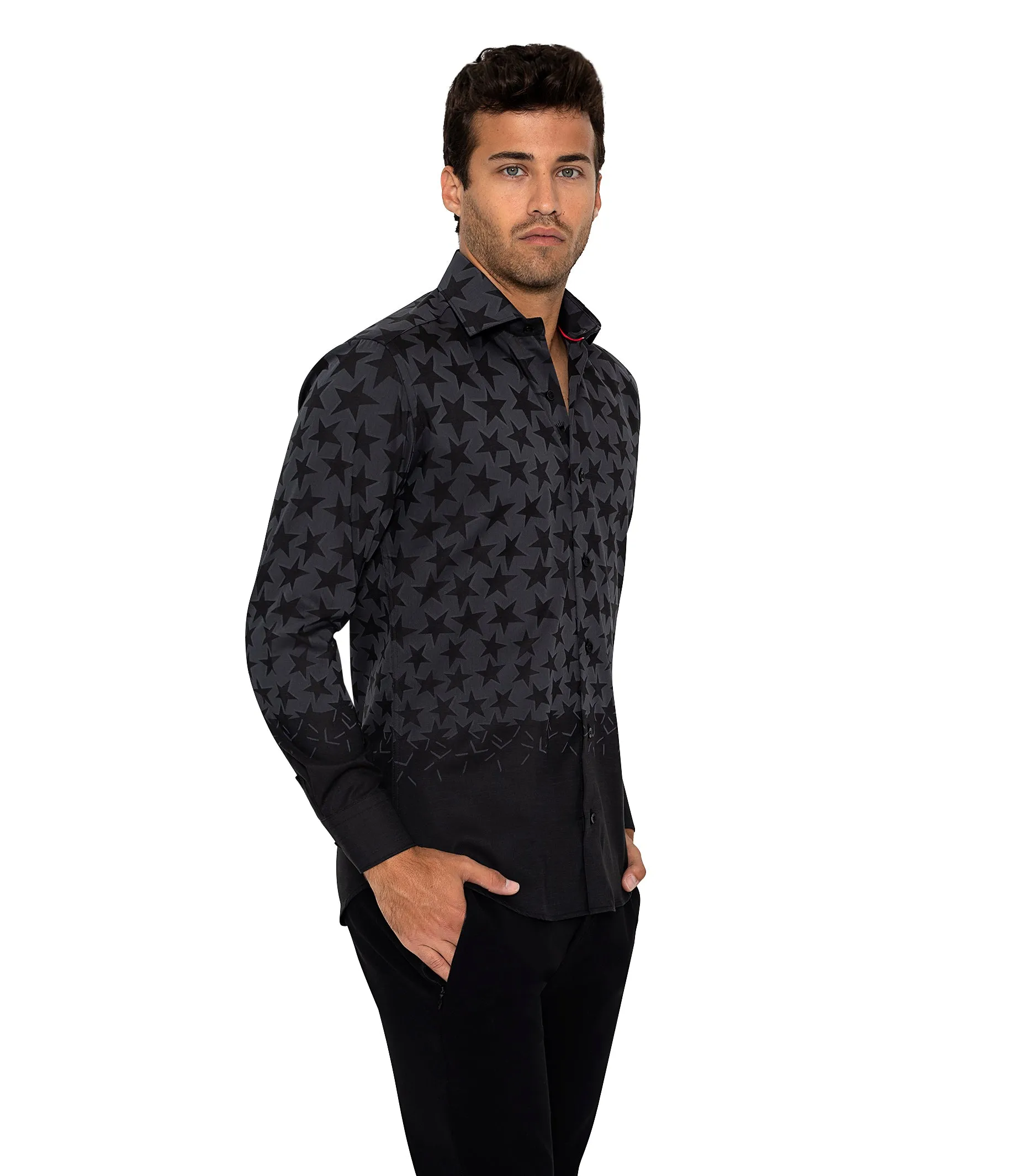 Bertigo Short-Sleeve Shirt | Aloni Black Start Shirt