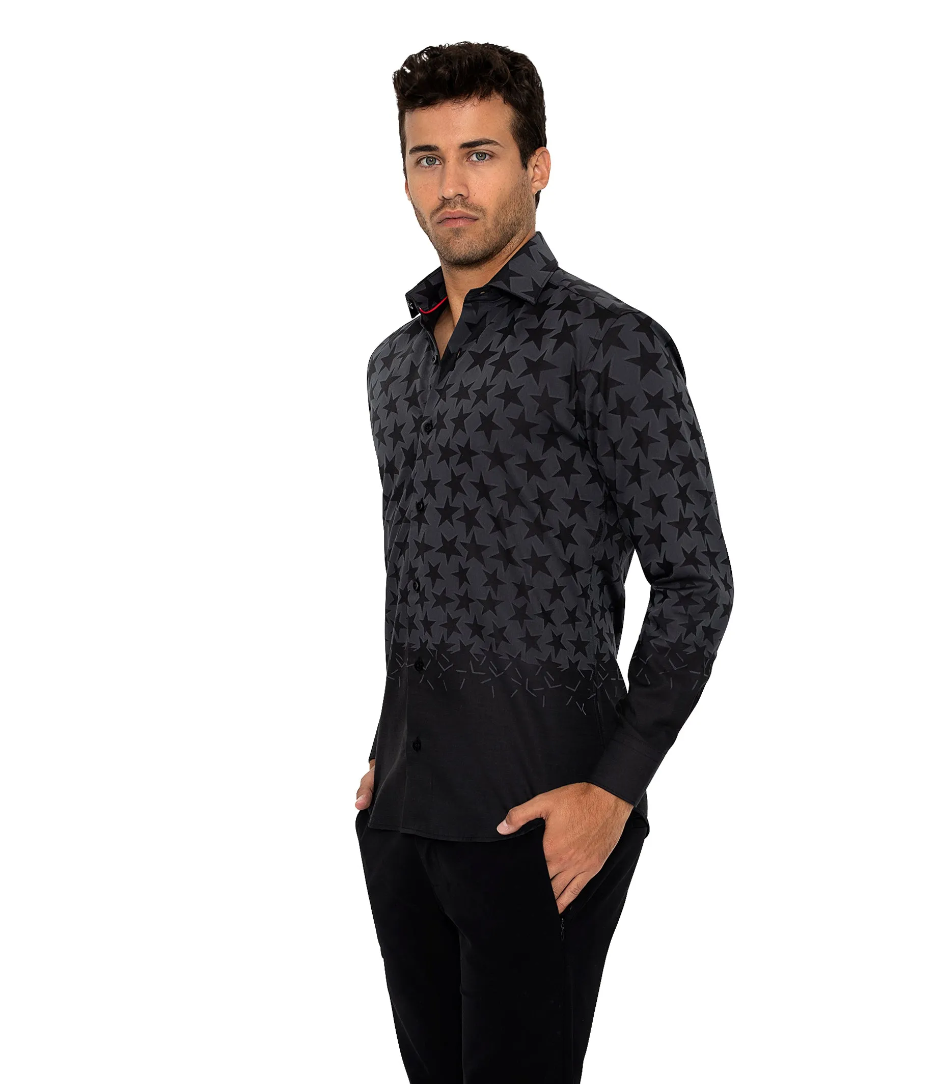 Bertigo Short-Sleeve Shirt | Aloni Black Start Shirt