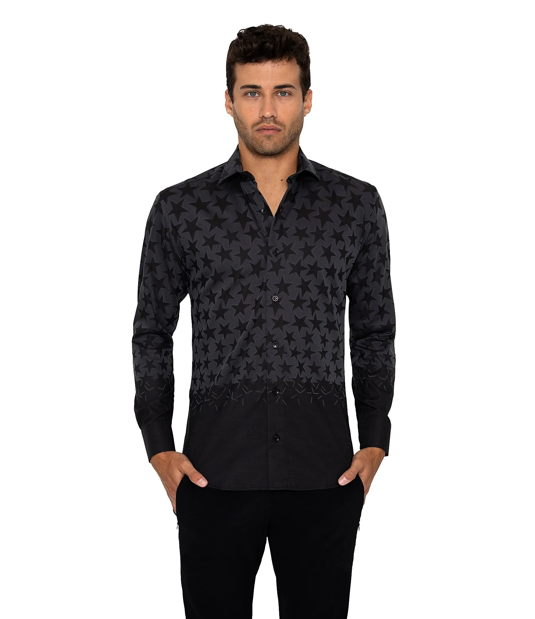 Bertigo Short-Sleeve Shirt | Aloni Black Start Shirt