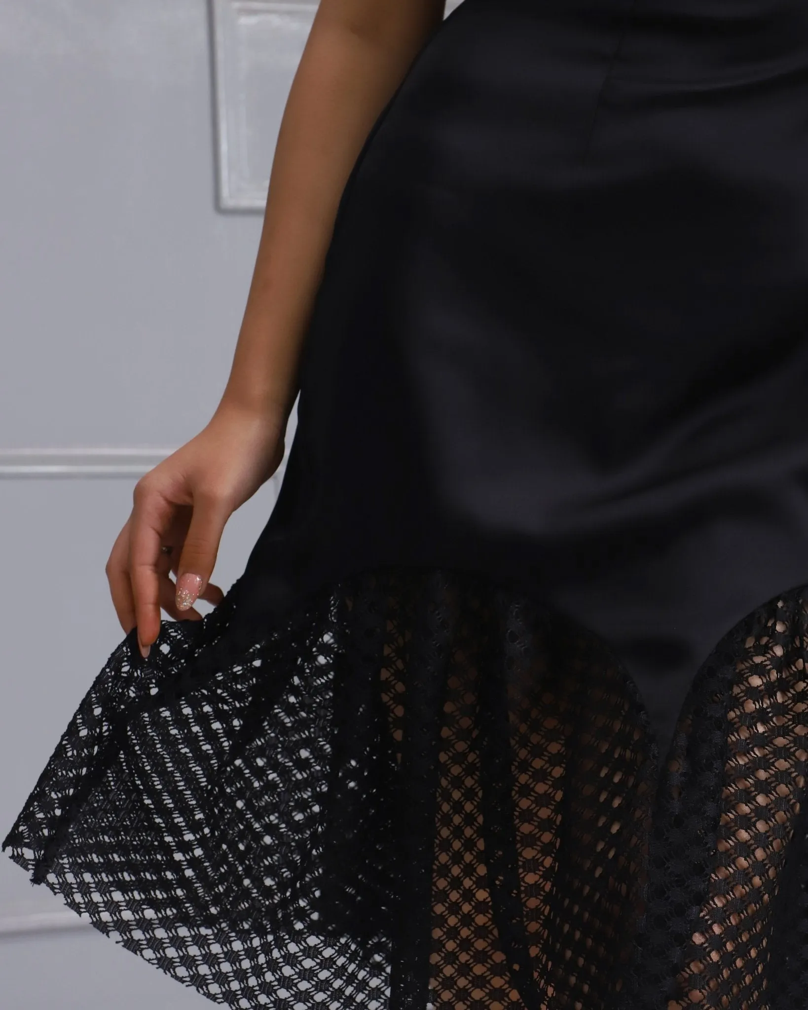 Black Mesh Dress