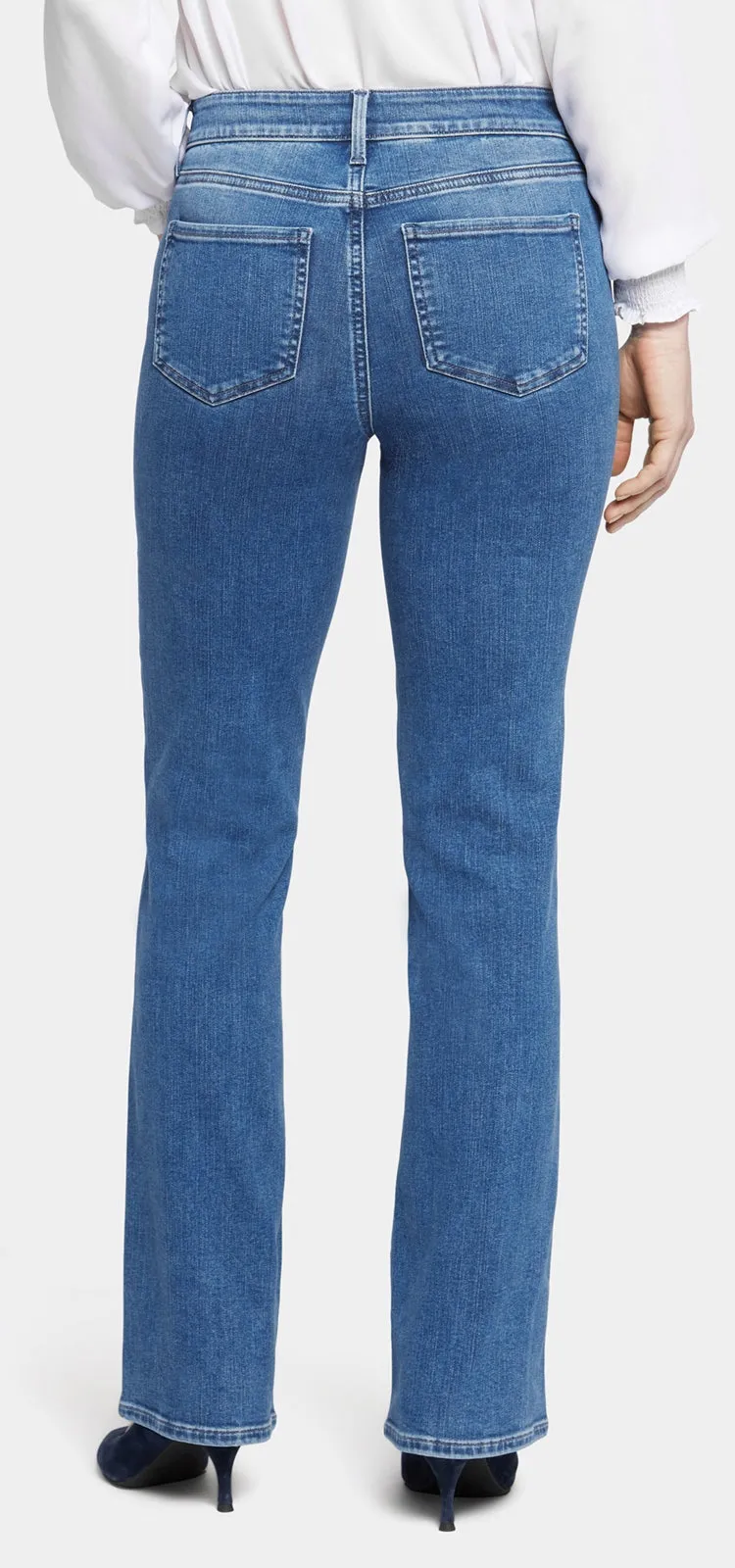 Blake High Rise Slim Flare Mediumblauw Premium Denim | Stunning