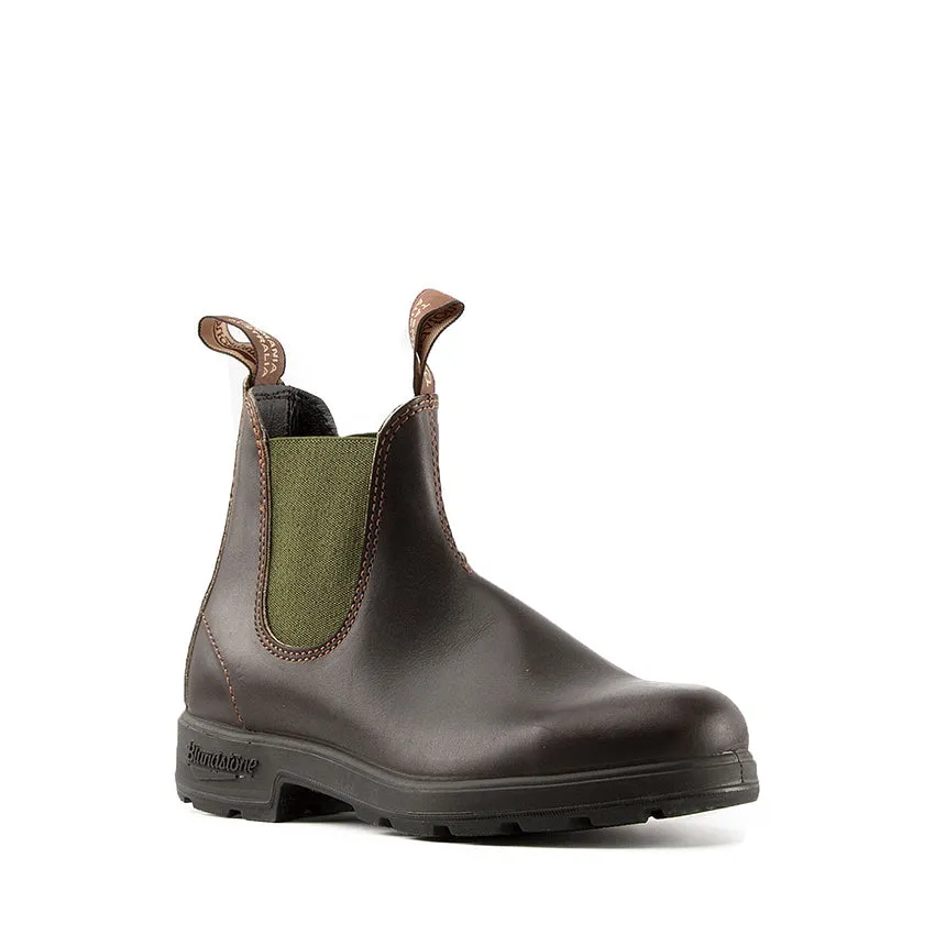 BLUNDSTONE BOOT 519 MARRONE ELASTICO VERDE