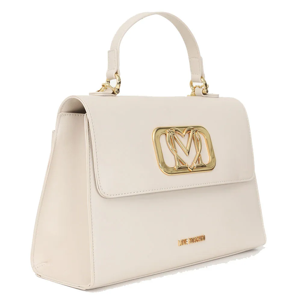 Borsa Donna a Mano con Tracolla LOVE MOSCHINO color Avorio JC4112