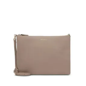 Borsa Donna a Tracolla COCCINELLE in Pelle Warm Taupe Linea Best Medium