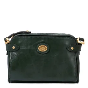 Borsa Donna Mini Bag a Tracolla THE BRIDGE in Pelle Verde linea Story