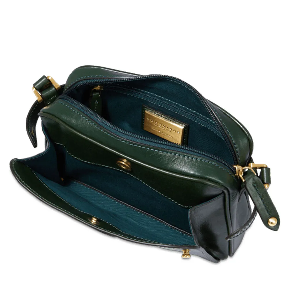 Borsa Donna Mini Bag a Tracolla THE BRIDGE in Pelle Verde linea Story