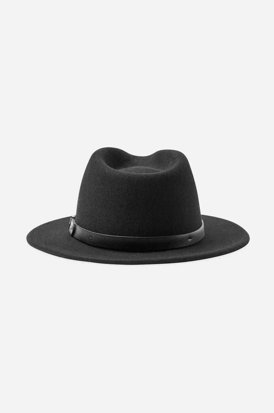 Brixton Messer Fedora - Black / Black