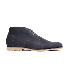 Cairo - Men's Navy Blue Kid Suede Chukka Boot