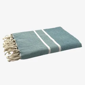 Canard Blue Herringbone Fouta