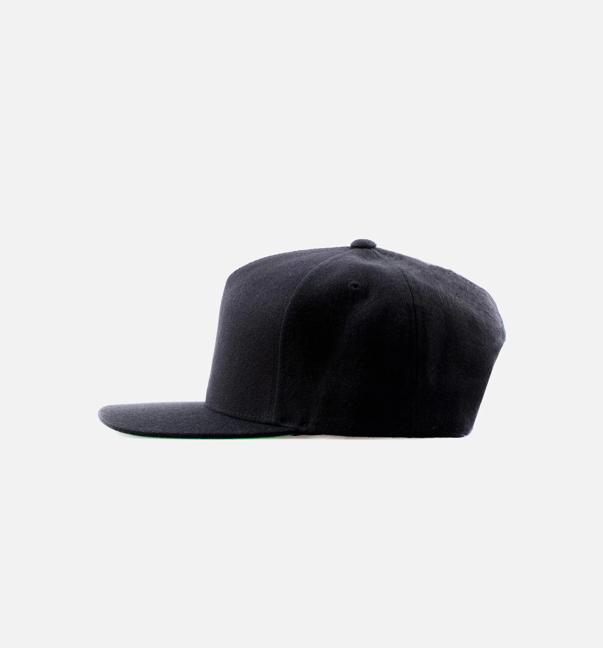 Clover Wool Snapback - Black