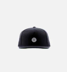 Clover Wool Snapback - Black