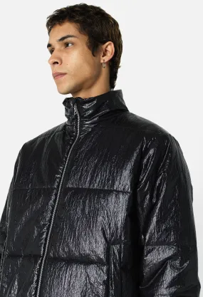 Coated Nylon Pico Puffer / Black