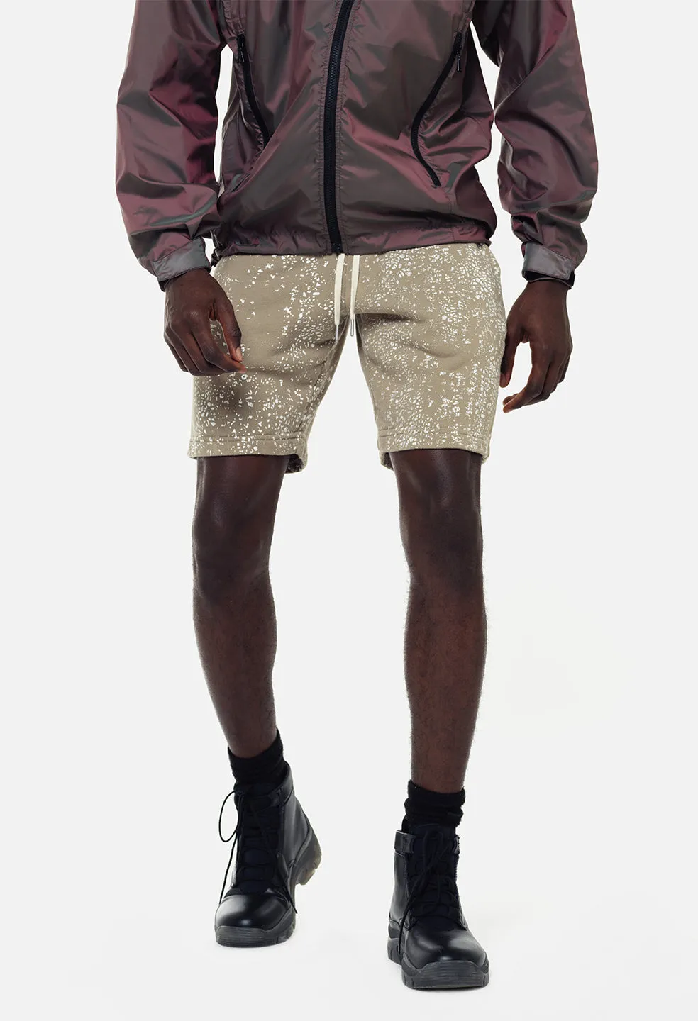 Coated Terry Shorts / Shark