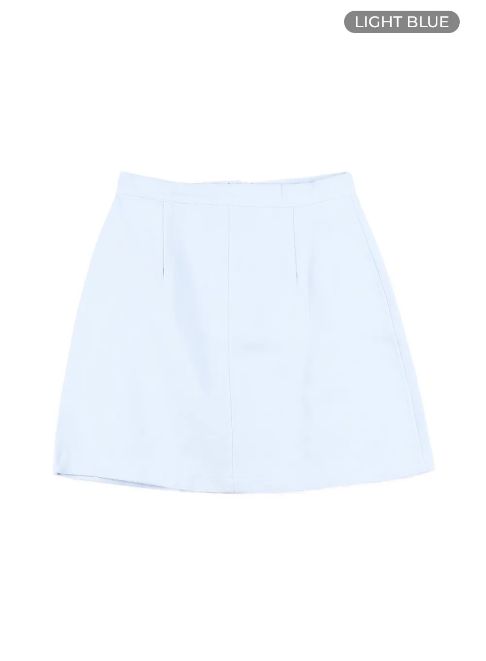 Cotton Solid Mini Skirt OM429