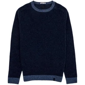 Crew Neck Merino Jumper - Midnight Blue