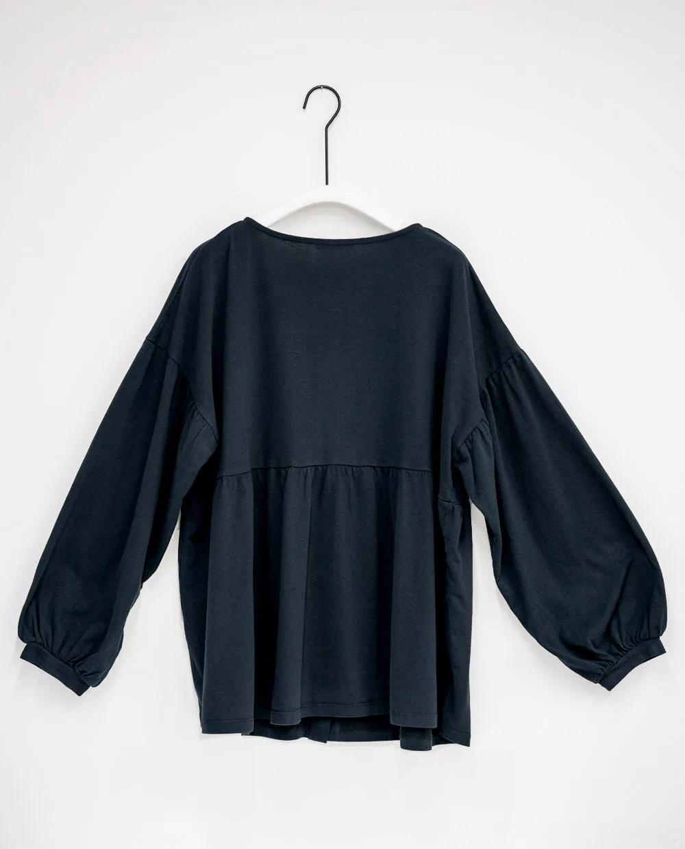 Darlene Organic Cotton Top In Black