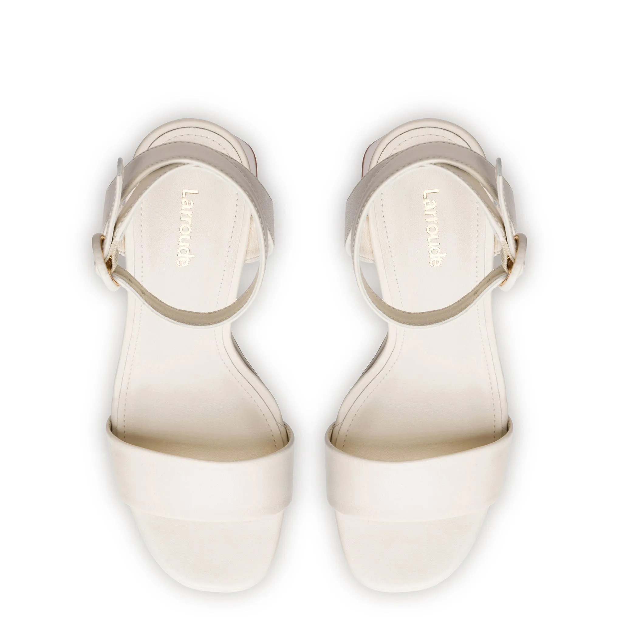 Dolly Sandal In Ivory Leather