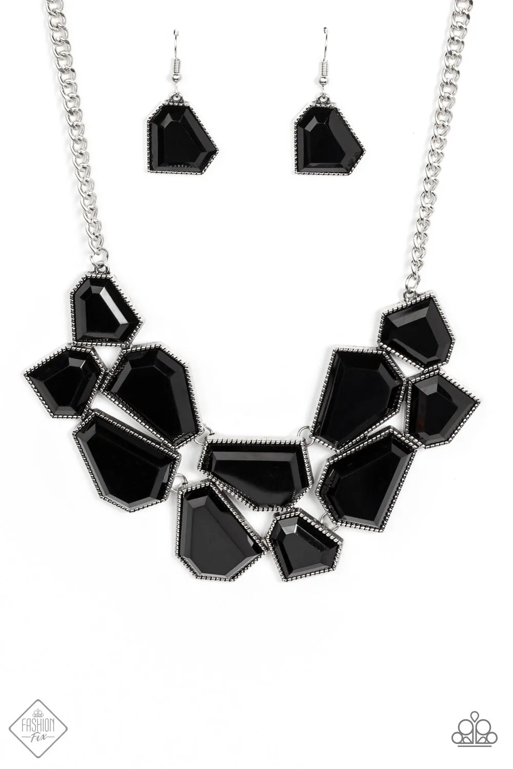 Double-DEFACED - Black Necklace