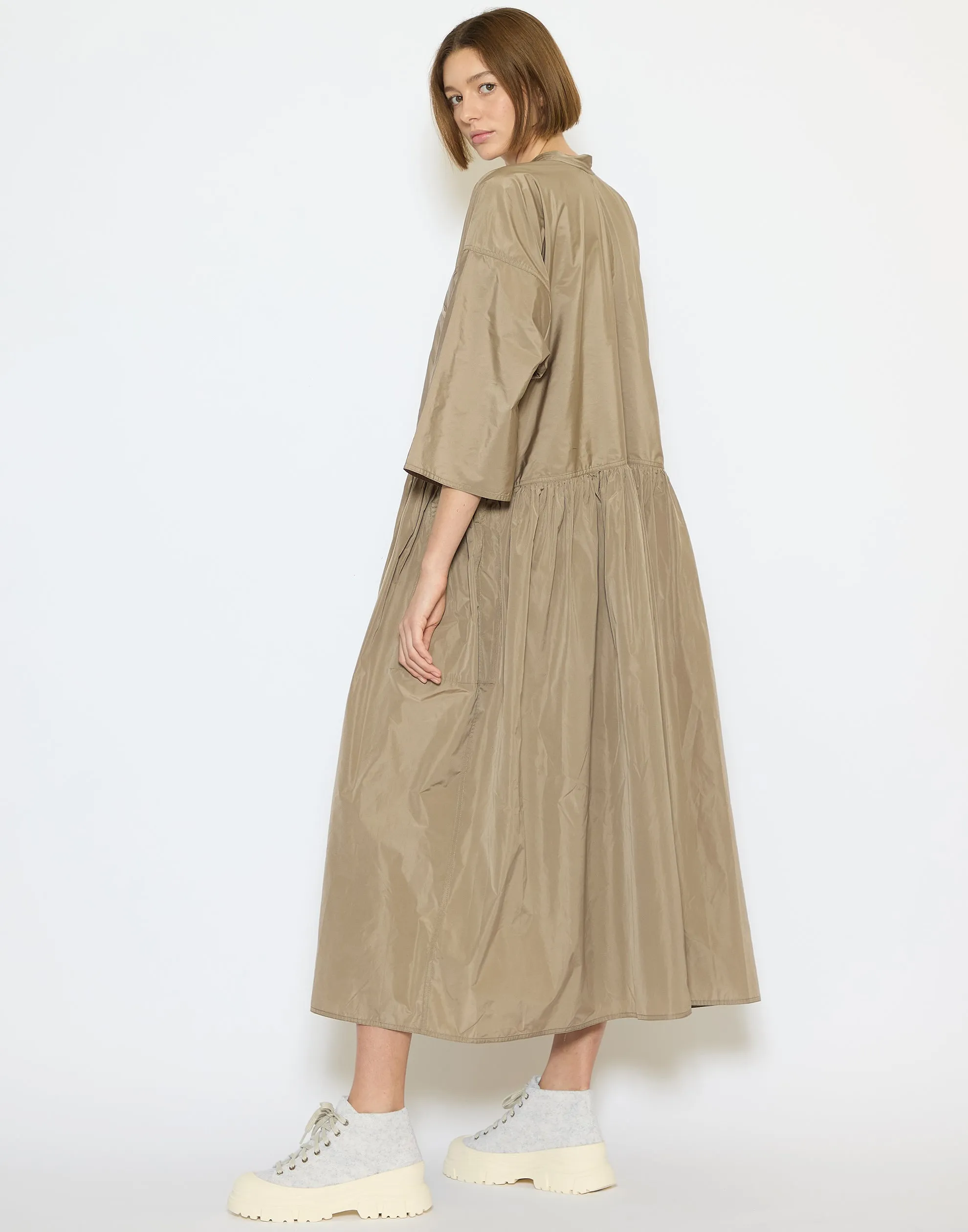 Dune Taffeta Dropped Waist Delos Dress