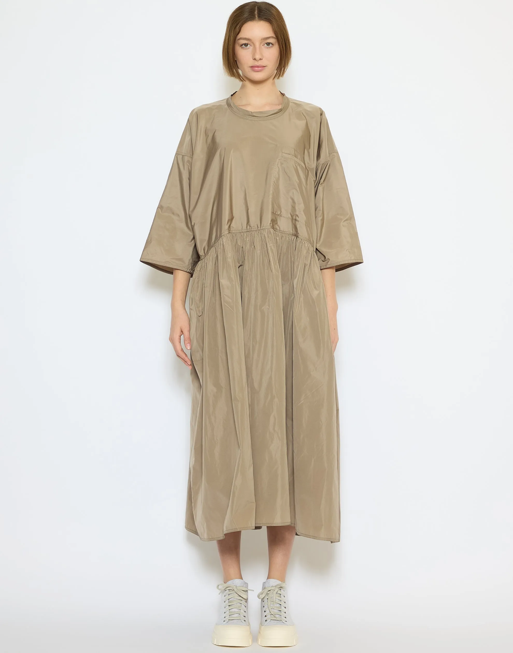 Dune Taffeta Dropped Waist Delos Dress