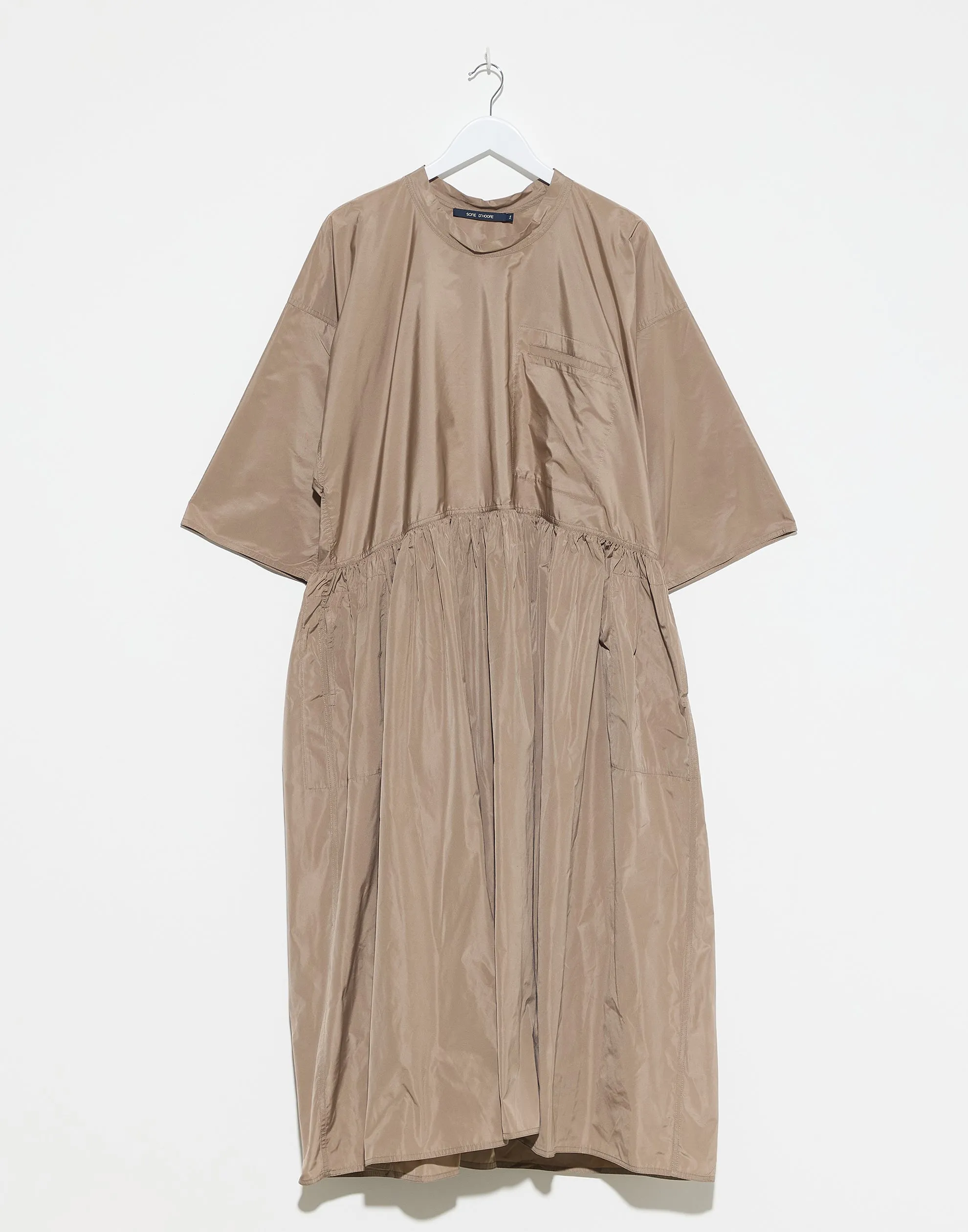 Dune Taffeta Dropped Waist Delos Dress