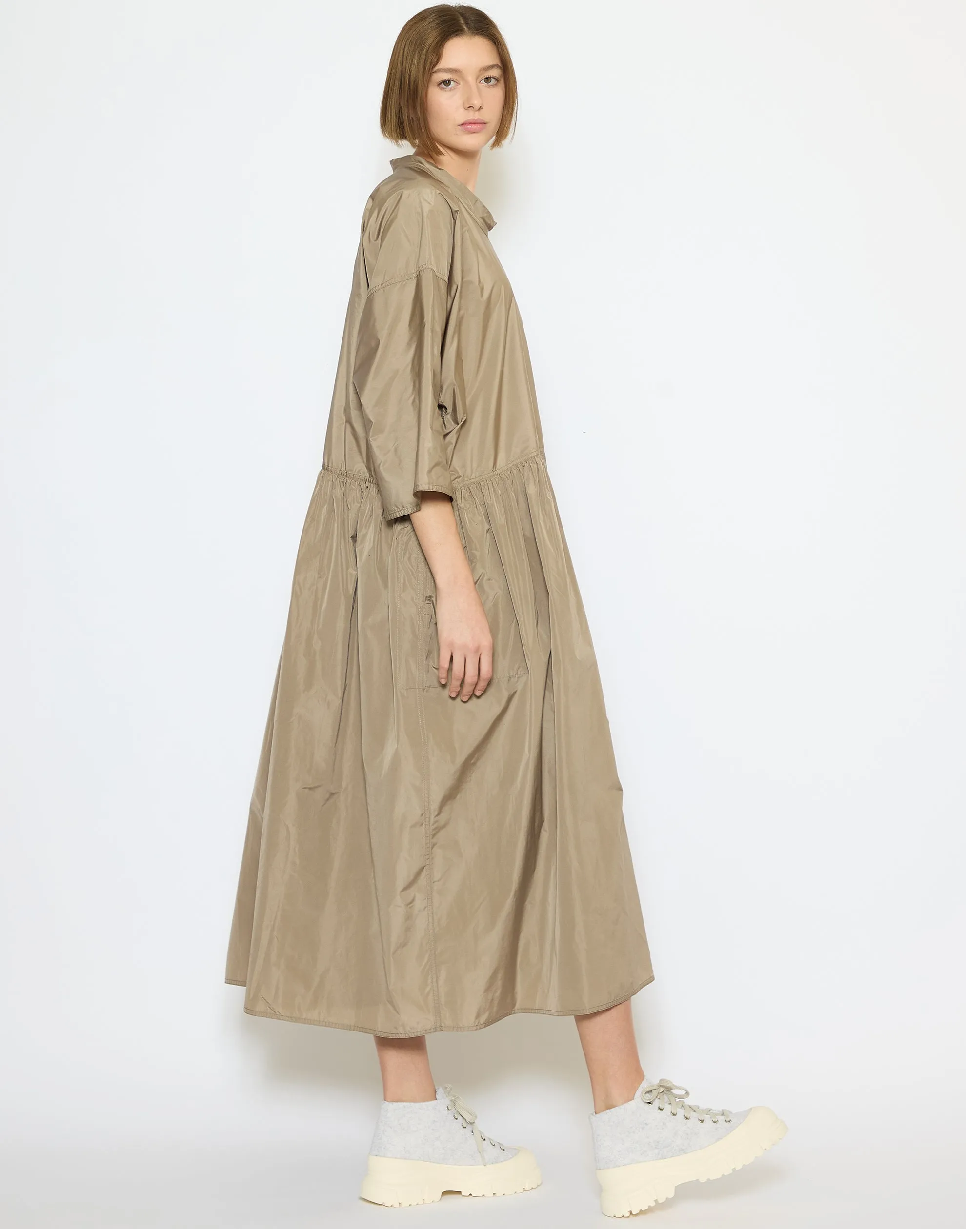 Dune Taffeta Dropped Waist Delos Dress