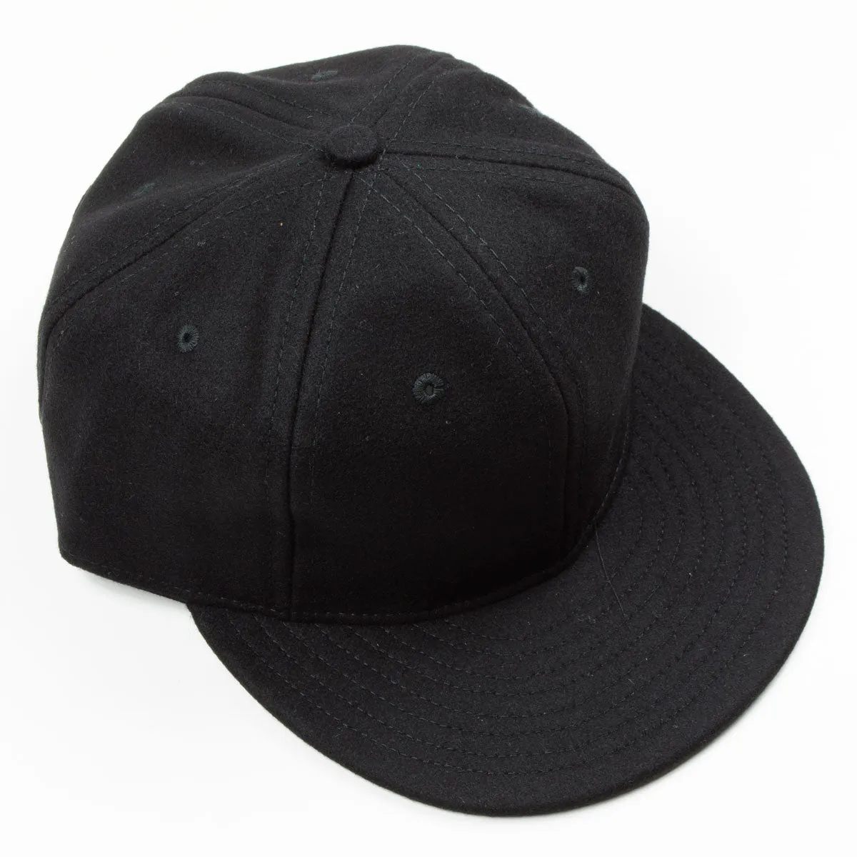 Ebbets - Basic Wool Flannel Adjustable Cap - Black