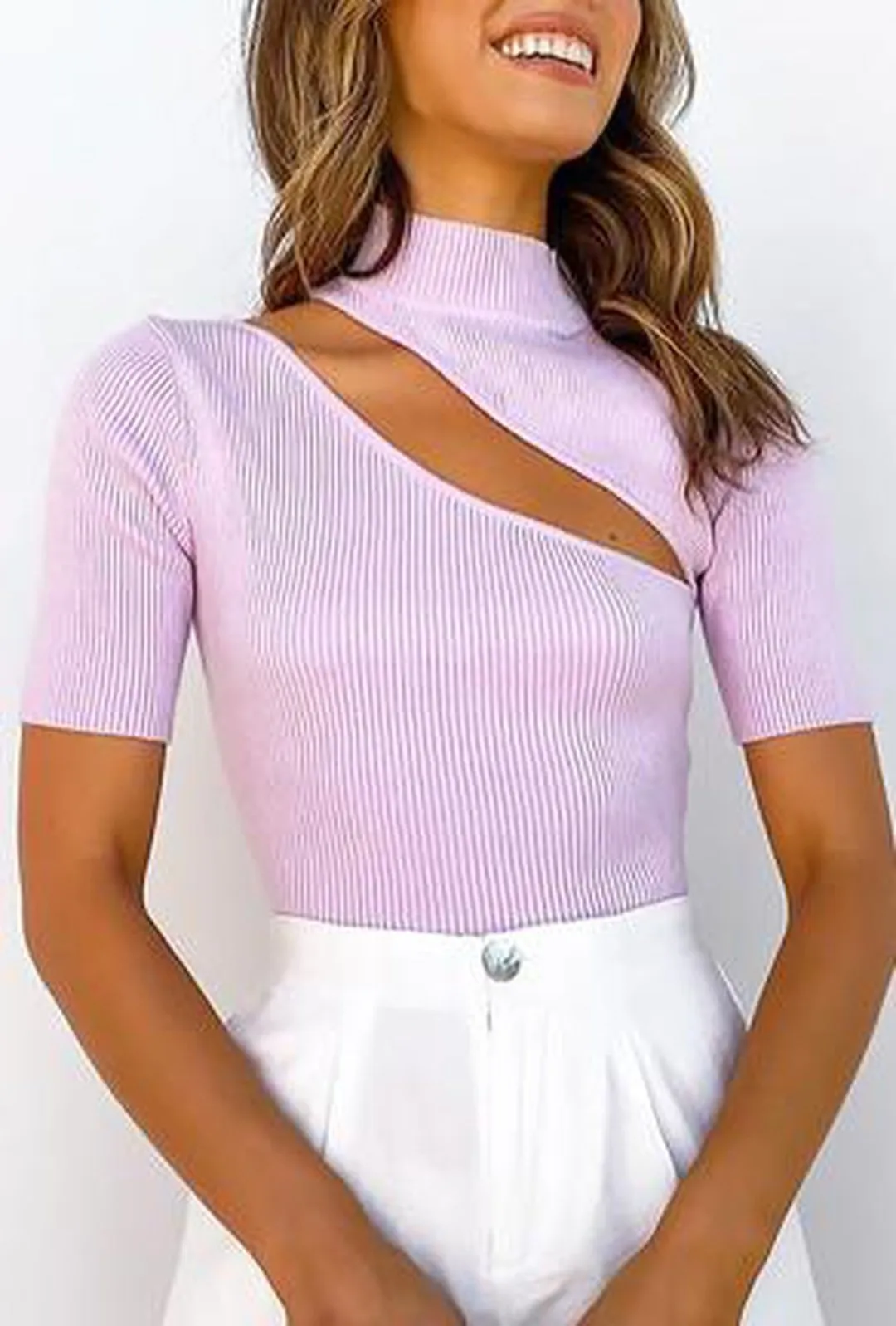 ESI - CUT OUT SWEATER KNIT TOP