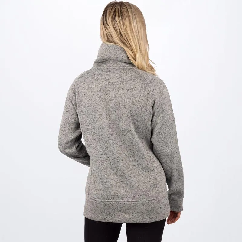 FXR Women's Ember Sweater Pullover Grey Heather/Purple