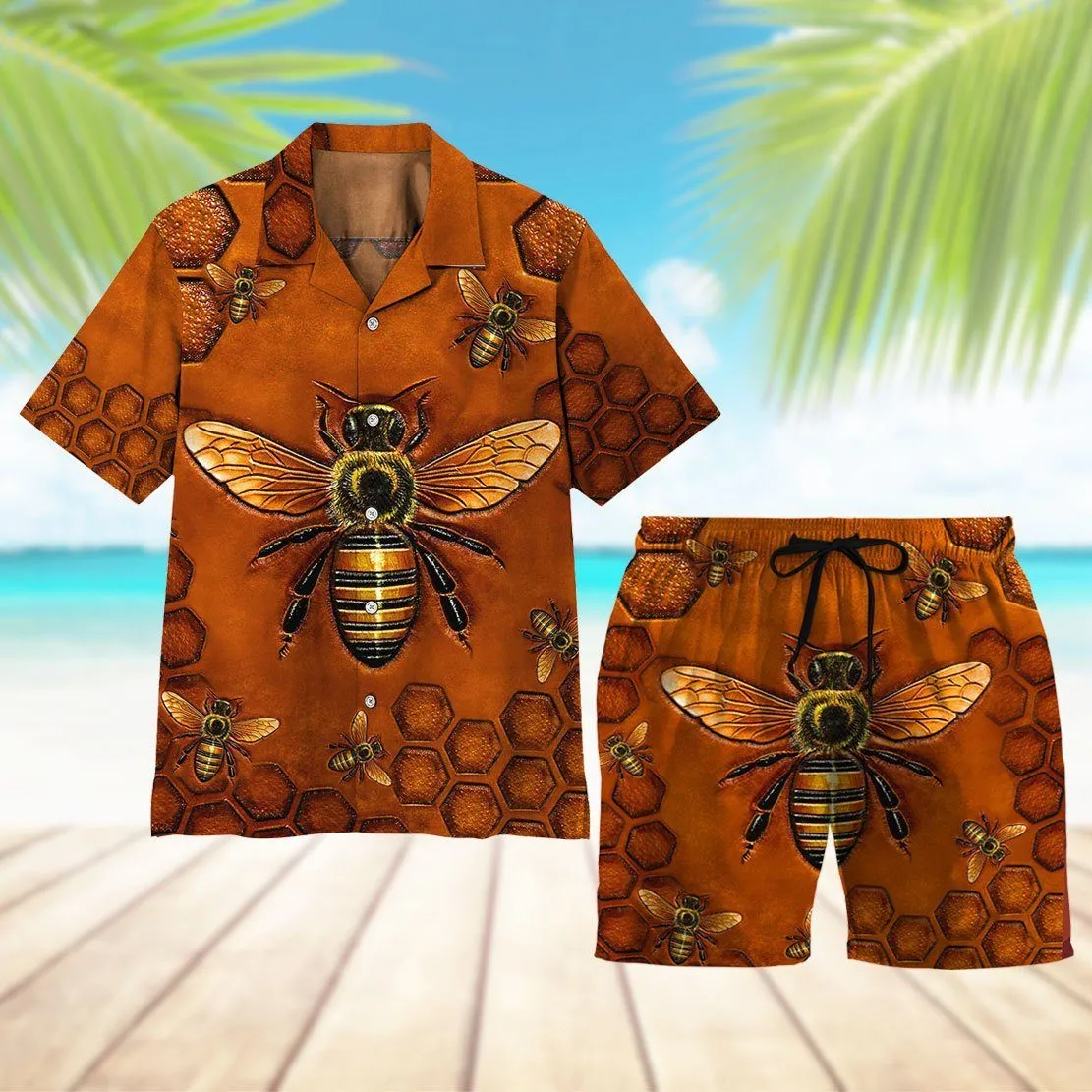 Gearhuman 3D Bee Beach Short