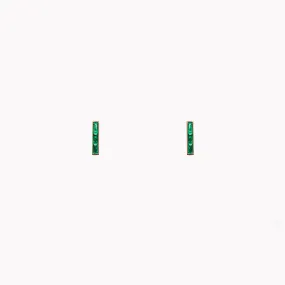 Gemma Emerald Studs