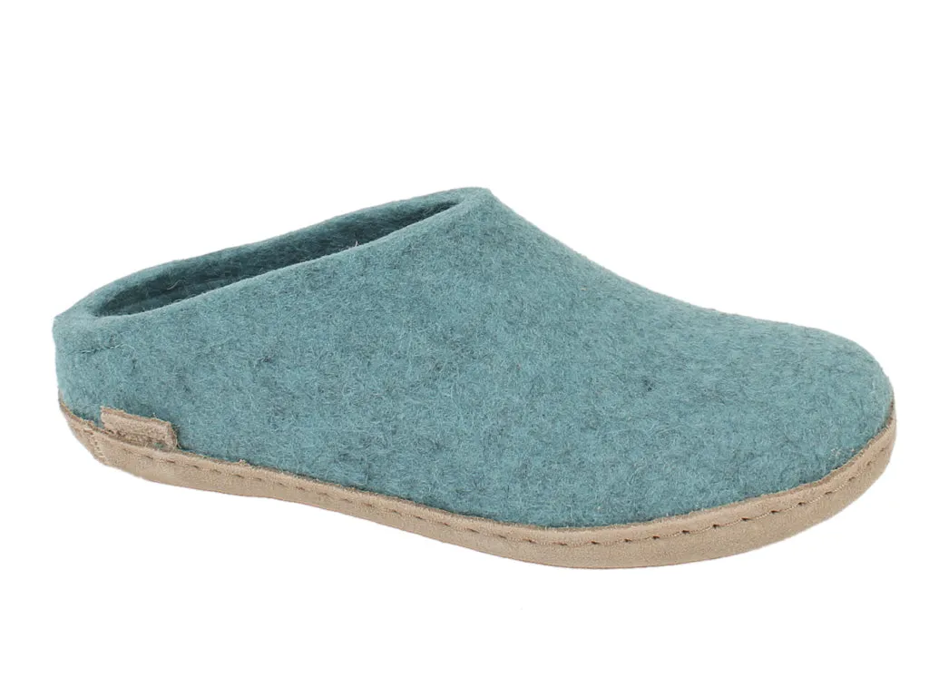 Glerups Slippers Open Heel Sea Blue