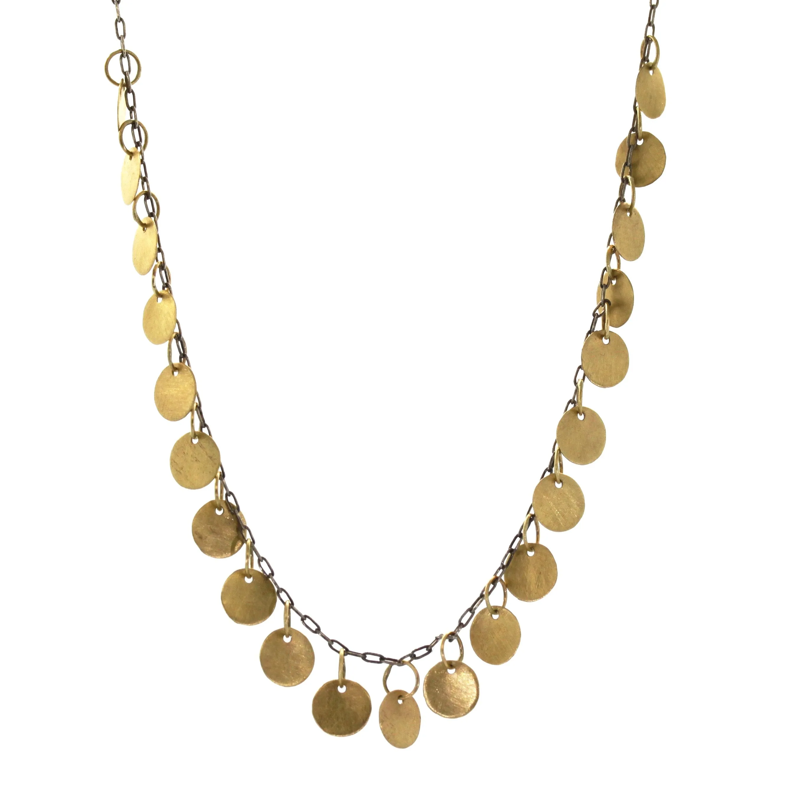 Gold Disc Necklace